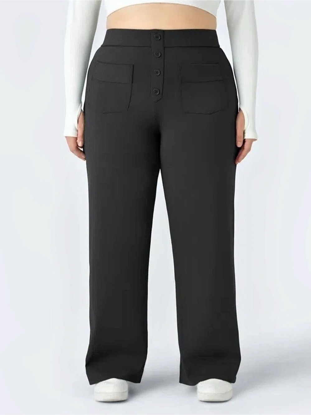 Halara DayStretch High Waisted Pockets Straight Leg Casual Plus Size Pants 3XL